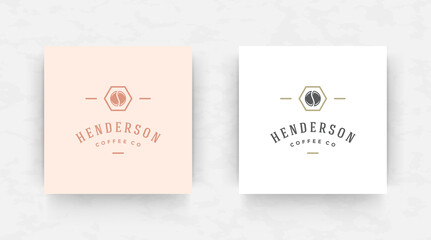 Elegant brand logo design template vector illustration.