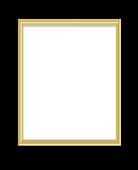 Golden shiny glowing frame isolated
