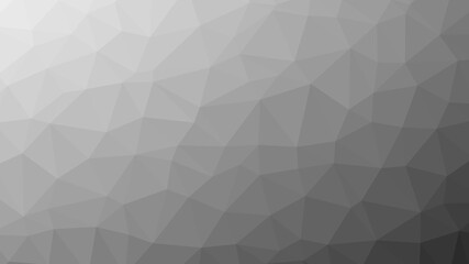 Monochrome gray polygon pattern. Low poly design