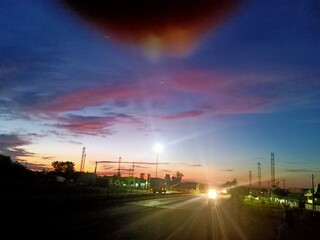 Cloud In Villages in day , night , sunset and agricultural land