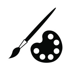 brush and palette icon