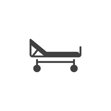 recommend clip art: Stretcher vector icon. filled flat sign for mobile concept and web design. Hospital bed glyph icon. Symbol, logo illustration. Vector graphics
