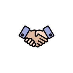 Business handshake vector illustration design
