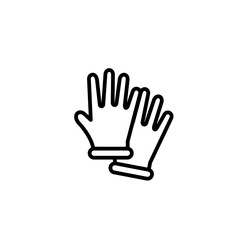 Gloves icon,vector illustration. Flat design style