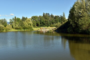 Fototapeta na wymiar See im Kurpark von Bad Krozingen