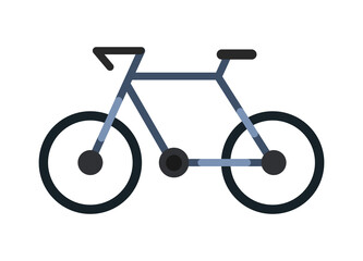 Bicycle. Simple flat icon for web design. Bike vector illustration. Sport, leisure or transport concept.