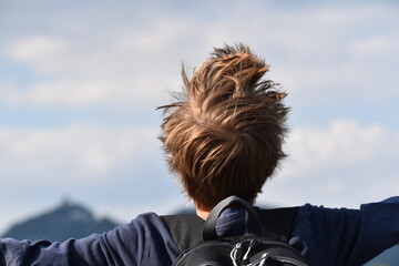 Haare im Wind