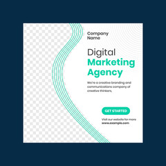 Marketing agency instagram post template