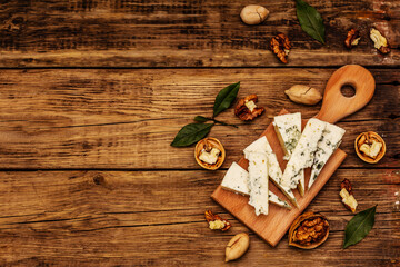 Cheese with blue mold