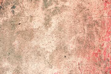 Background wall with putty painted pink texture surface