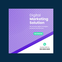 Marketing agency instagram post template