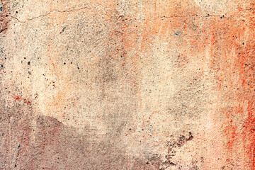 Background wall with putty painted pink texture surface