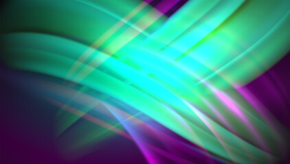 Fluid wave lines background. Trendy abstract layout template for business or technology presentation, internet poster or web brochure cover, wallpaper