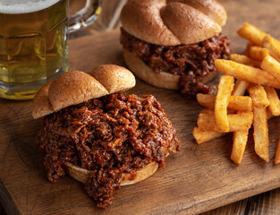Shredded Barbecue Beef Sandwich