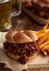 Shredded Barbecue Beef Sandwich