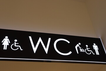 mall symbols on ceiling view