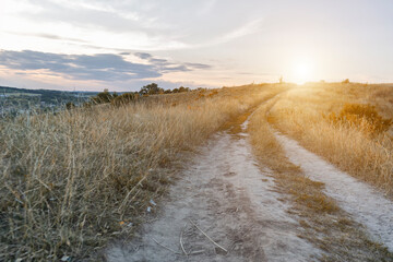 Empty road in the mountains