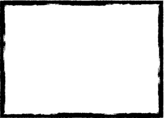 Set of Grunge Black and White Frames . textured rectangles for image