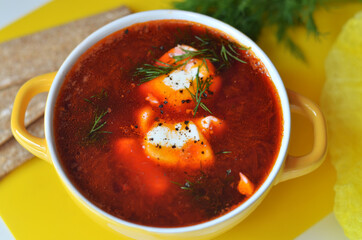 tomato soup with basil