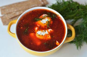 tomato soup with basil