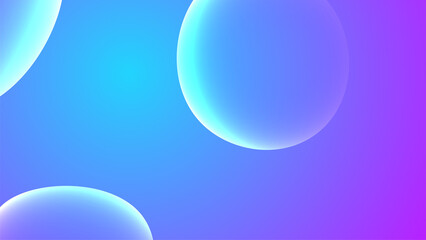 Abstract Bubble background. Modern light effect. Organic gradient. Fluid shape. Liquid design art. Presentation, banner, cover, print or poster template. Stock vector illustration