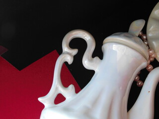 milk splash on a black background