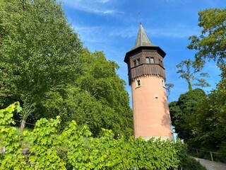 Swedes Tower or Schwedenturm (Flower Island Mainau on the Lake Constance or Die Blumeninsel im...
