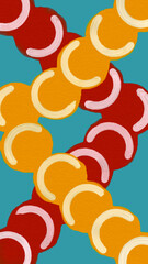 Bubble rope abstract pattern 