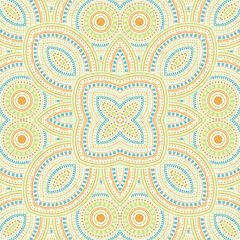 Ornate moroccan zellige tile seamless pattern. Ethnic geometric vector swatch. Fabric print design. Traditional moroccan zellige tilework repeating pattern. Geometric shapes wallpaper.