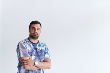 portrait of casual startup businessman wearing a T-shirt