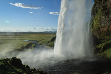 waterfall in iceland