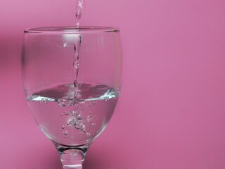 Glass of water or soft drink