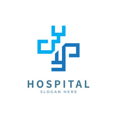 Fototapeta premium Health logo with initial letter YK, KY, Y K logo designs concept. Medical health-care logo designs template.