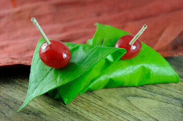sweet paan wrapped in betel leaf, often used as an after dinner digestive.