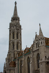 Fototapeta na wymiar View of the Church of St. Matthias in Budapest. Hungary