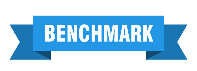 benchmark ribbon. benchmark paper band banner sign