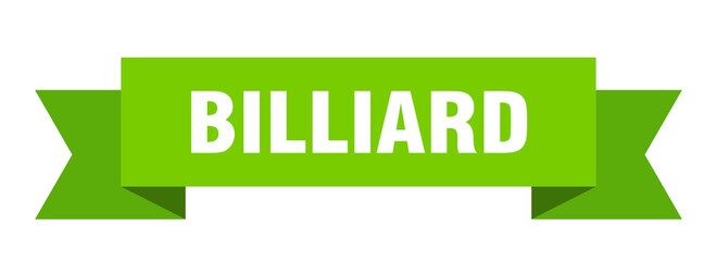 billiard ribbon. billiard paper band banner sign