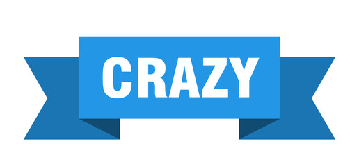 crazy ribbon. crazy paper band banner sign