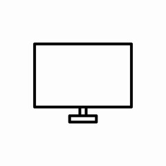 Outline monitor icon.Monitor vector illustration. Symbol for web and mobile