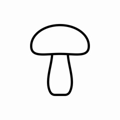 Outline mushroom icon.Mushroom vector illustration. Symbol for web and mobile