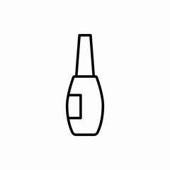 Outline nail brush icon.Nail brush vector illustration. Symbol for web and mobile