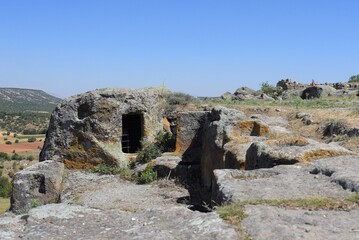 
The Ancient City of Kilistra, on the road of Via Sebaste and mentioned in the Bible, visited by St. Paulos, where people lived in the hellenistic era. Konya, Turkey