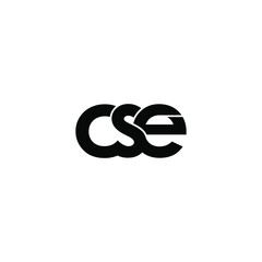 cse letter original monogram logo design