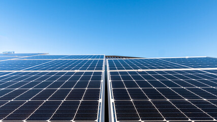 Brand new solar panels installed on a house roof in South Australia