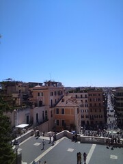 Beautiful panoramic view in Rome in Italy.