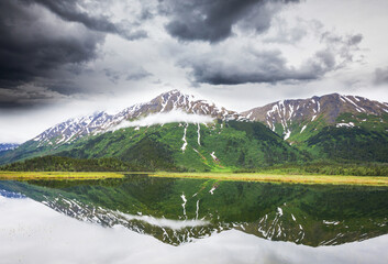 Mountains lake