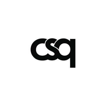 csq letter original monogram logo design