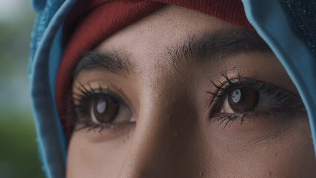 Close up of beautiful Arab eye