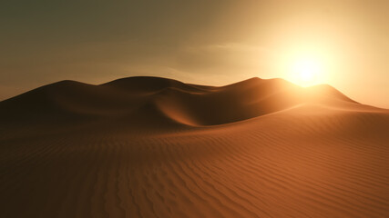 Fototapeta na wymiar desert dune sunset background