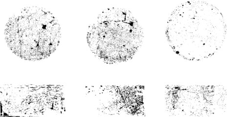 Grunge post Stamps Collection, 
. Banners, Insignias , Logos, Icons, Labels and Badges Set . vector distress textures.blank shapes.
